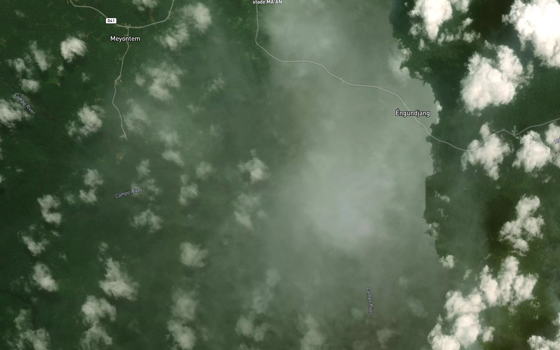 Satellite map of the Nkoloo