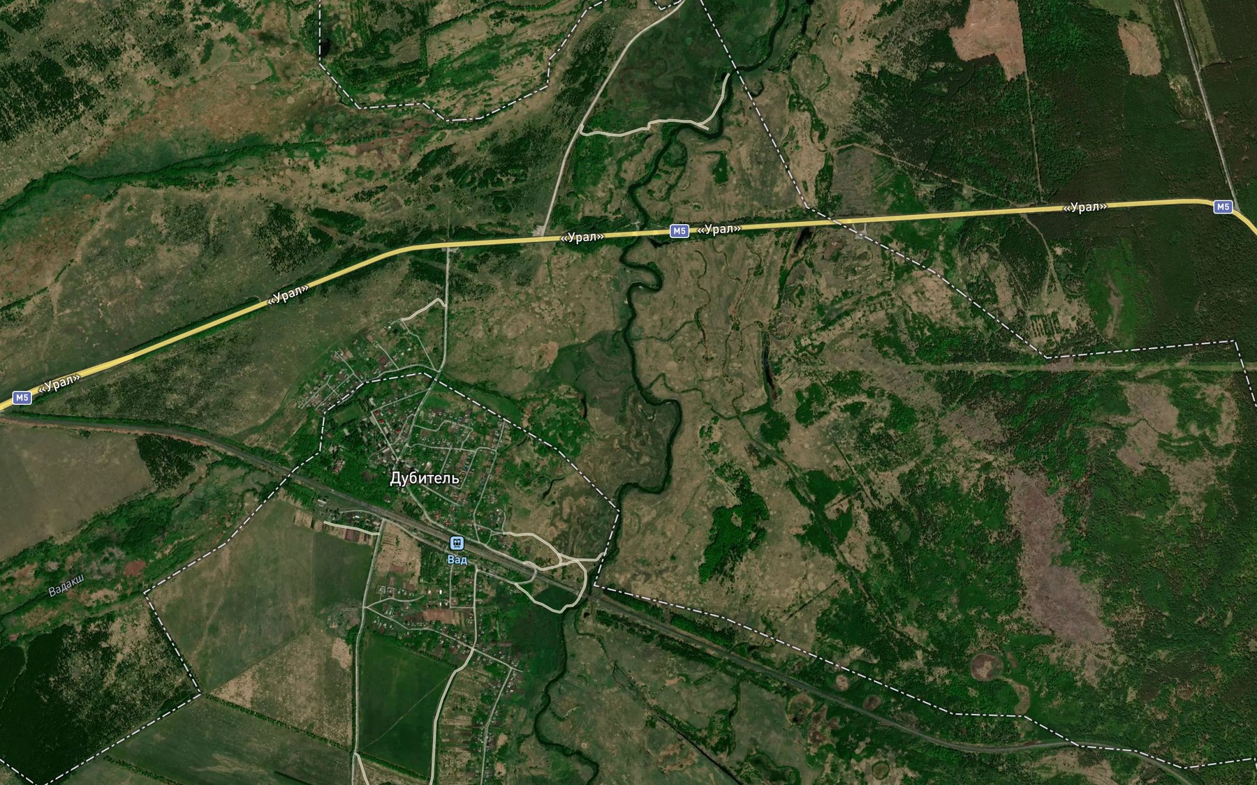 Satellite map of the Vadaksh