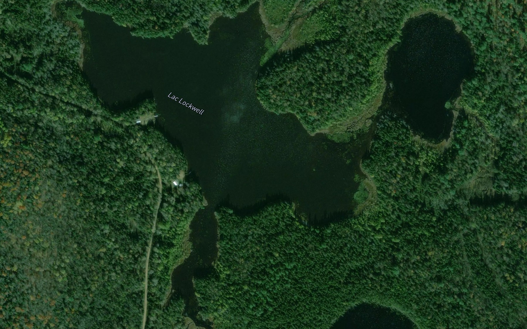 Satellite map of the Lac Lockwell