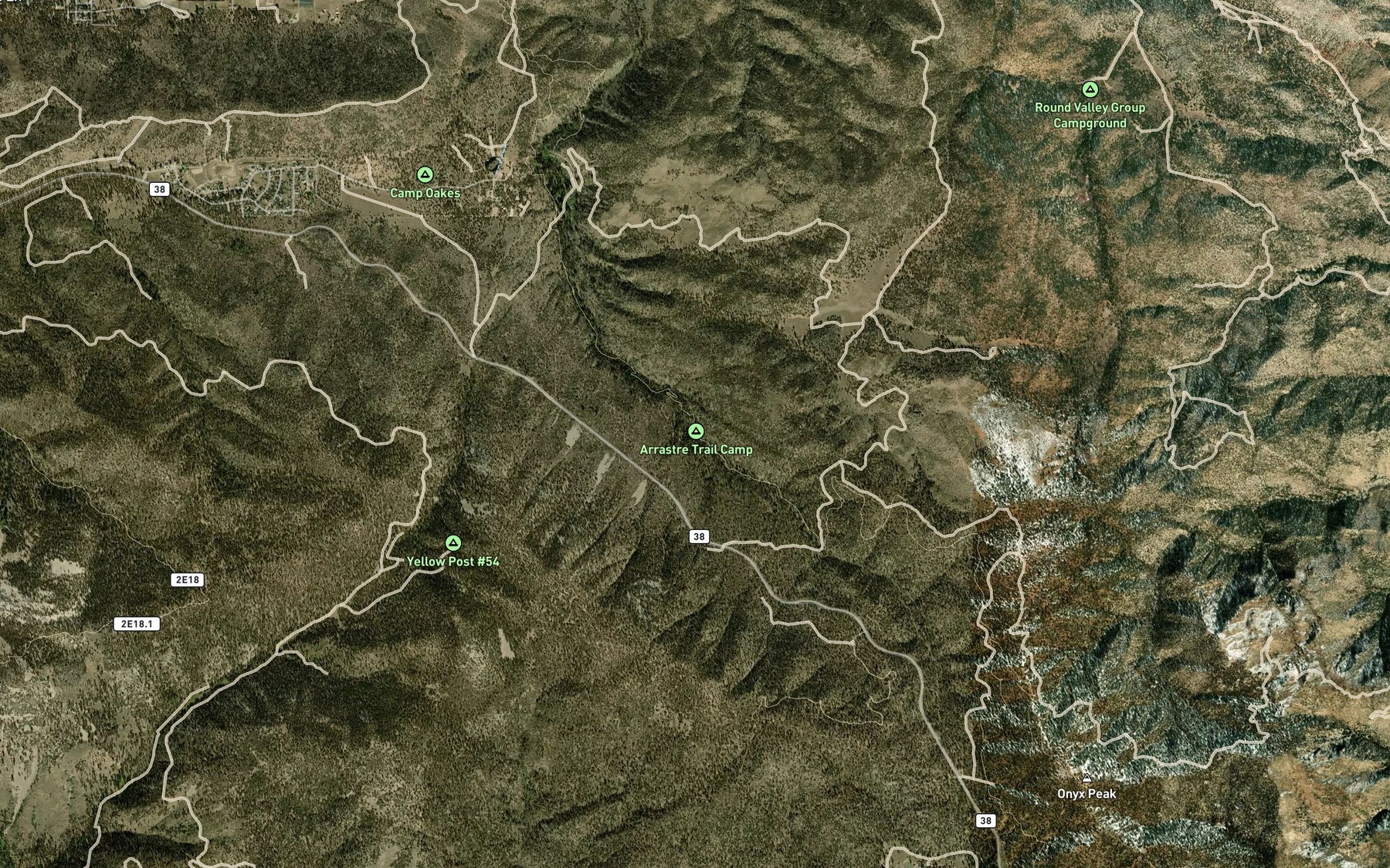 Satellite map of the Deer Spring