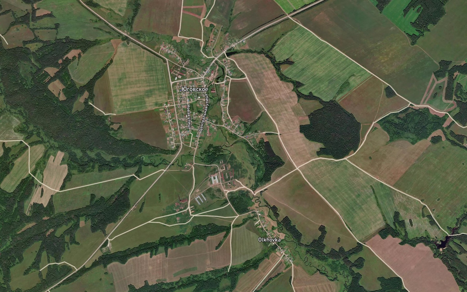 Satellite map of the Bol'shoy Yug