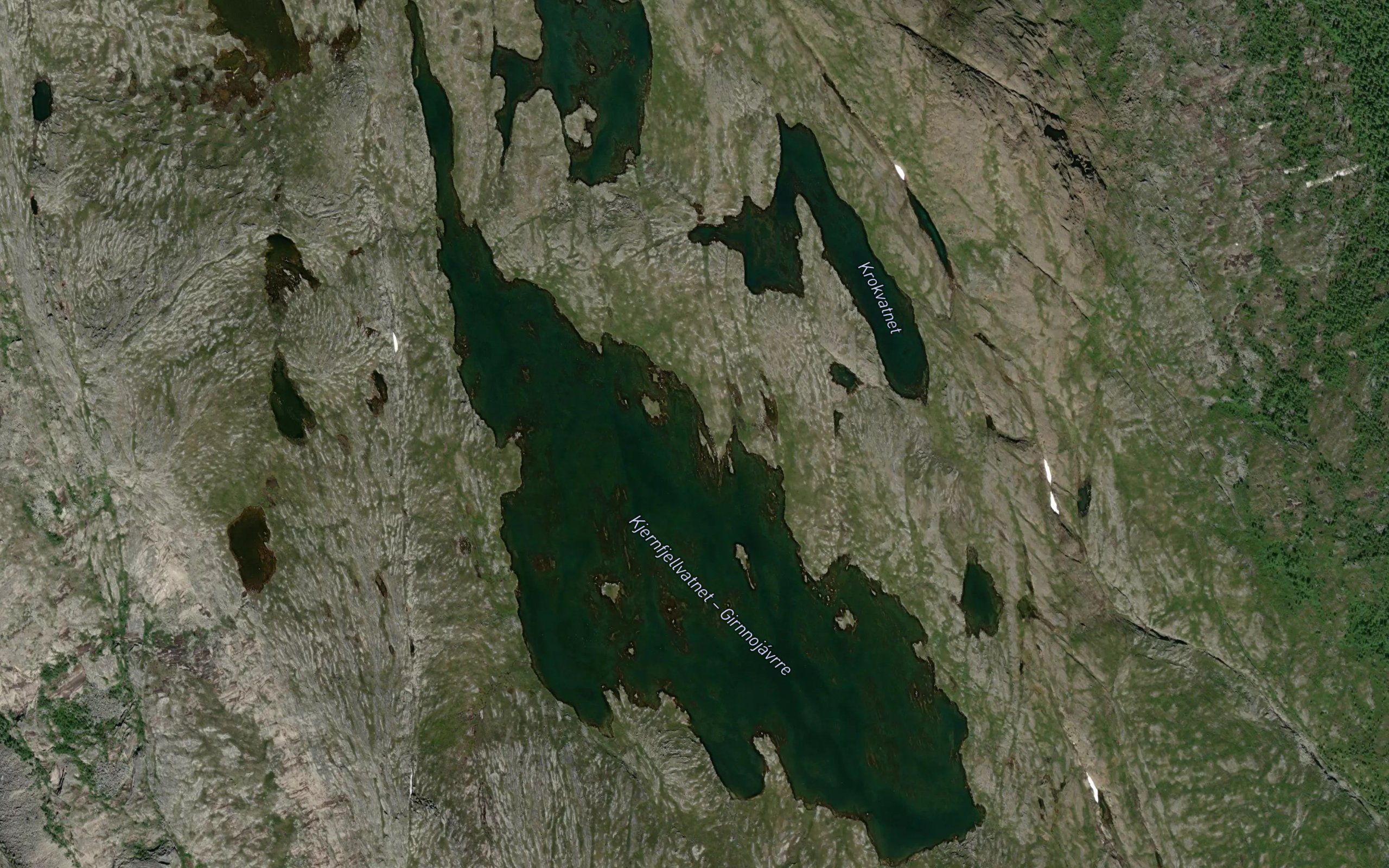 Tjornfjellvatnet,store