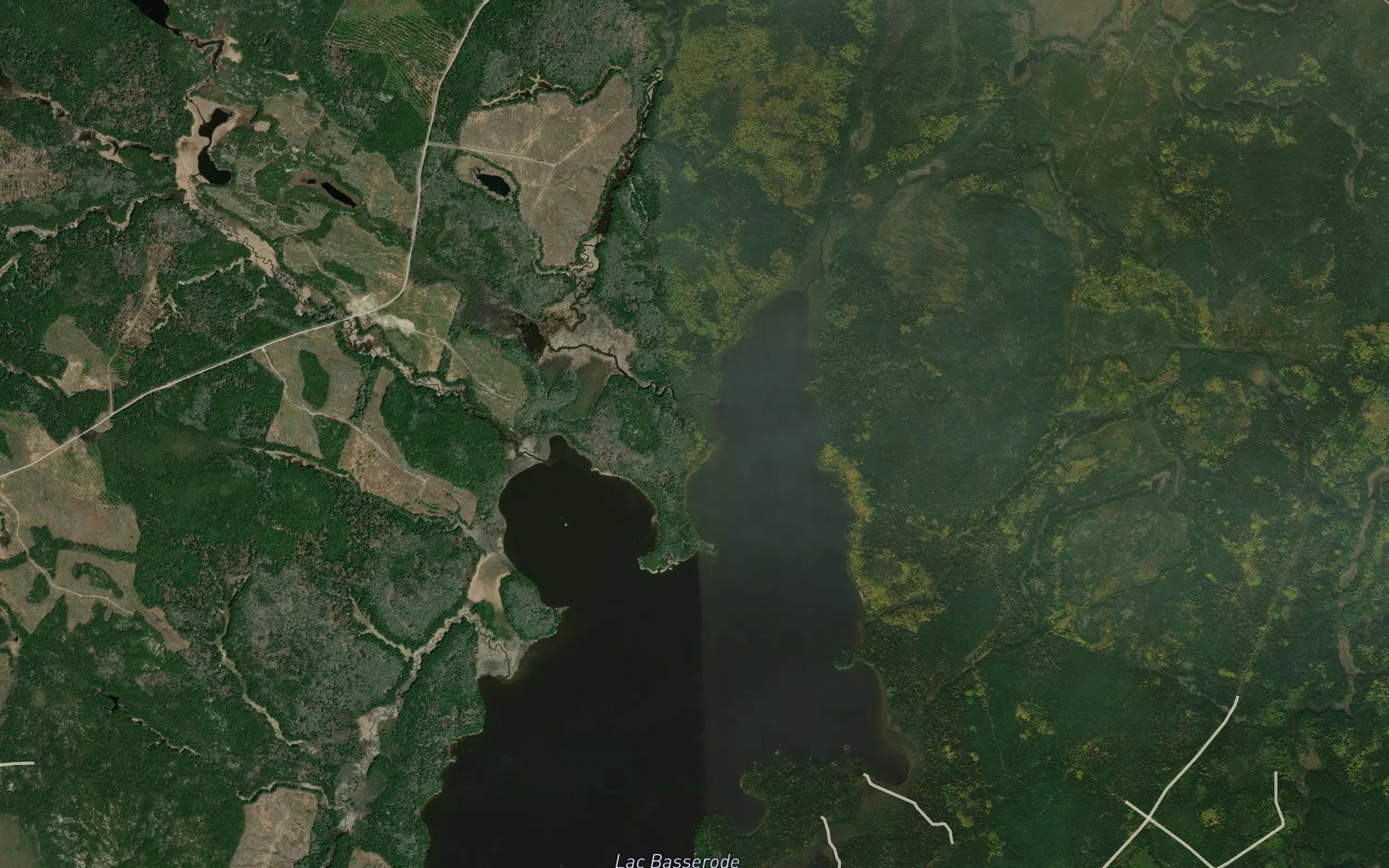 Satellite map of the Ruisseau Desjardins