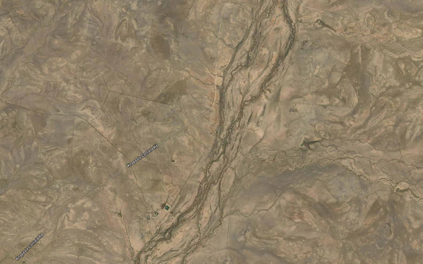 Satellite map of the Meadow Creek