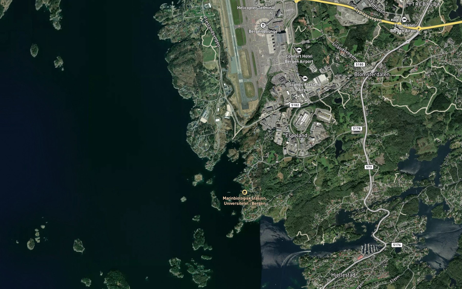 Satellite map of the Lonningshavn