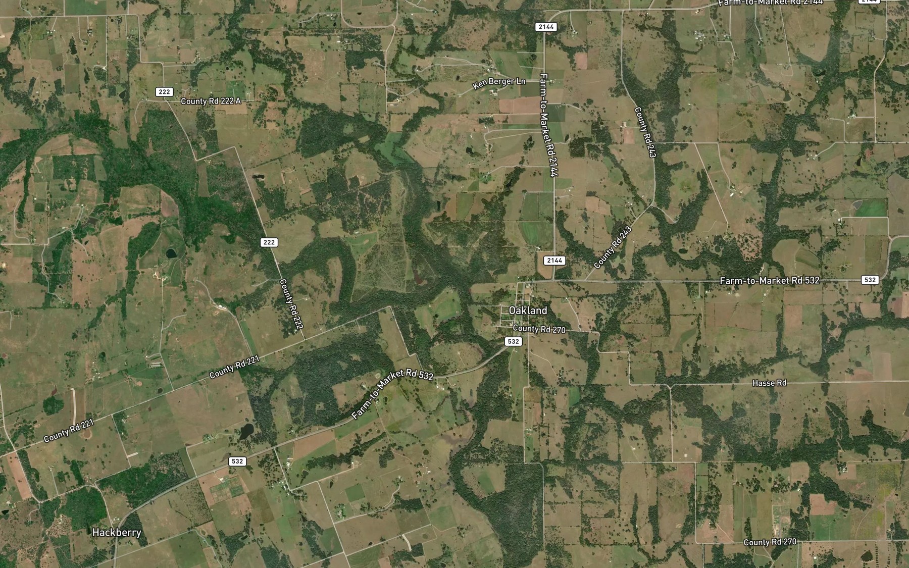 Satellite map of the West Navidad River