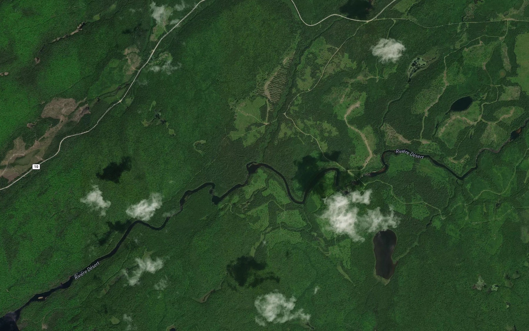 Satellite map of the Ruisseau Germain