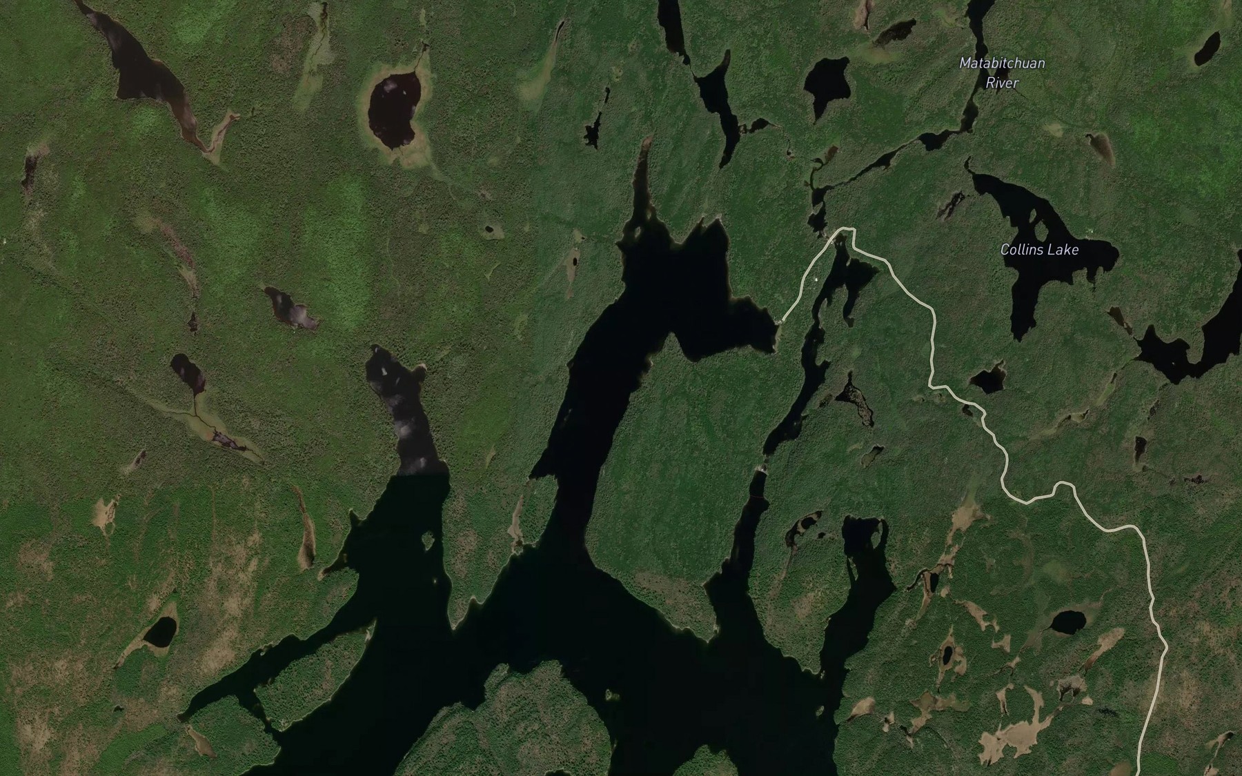 Satellite map of the Northeast Bay