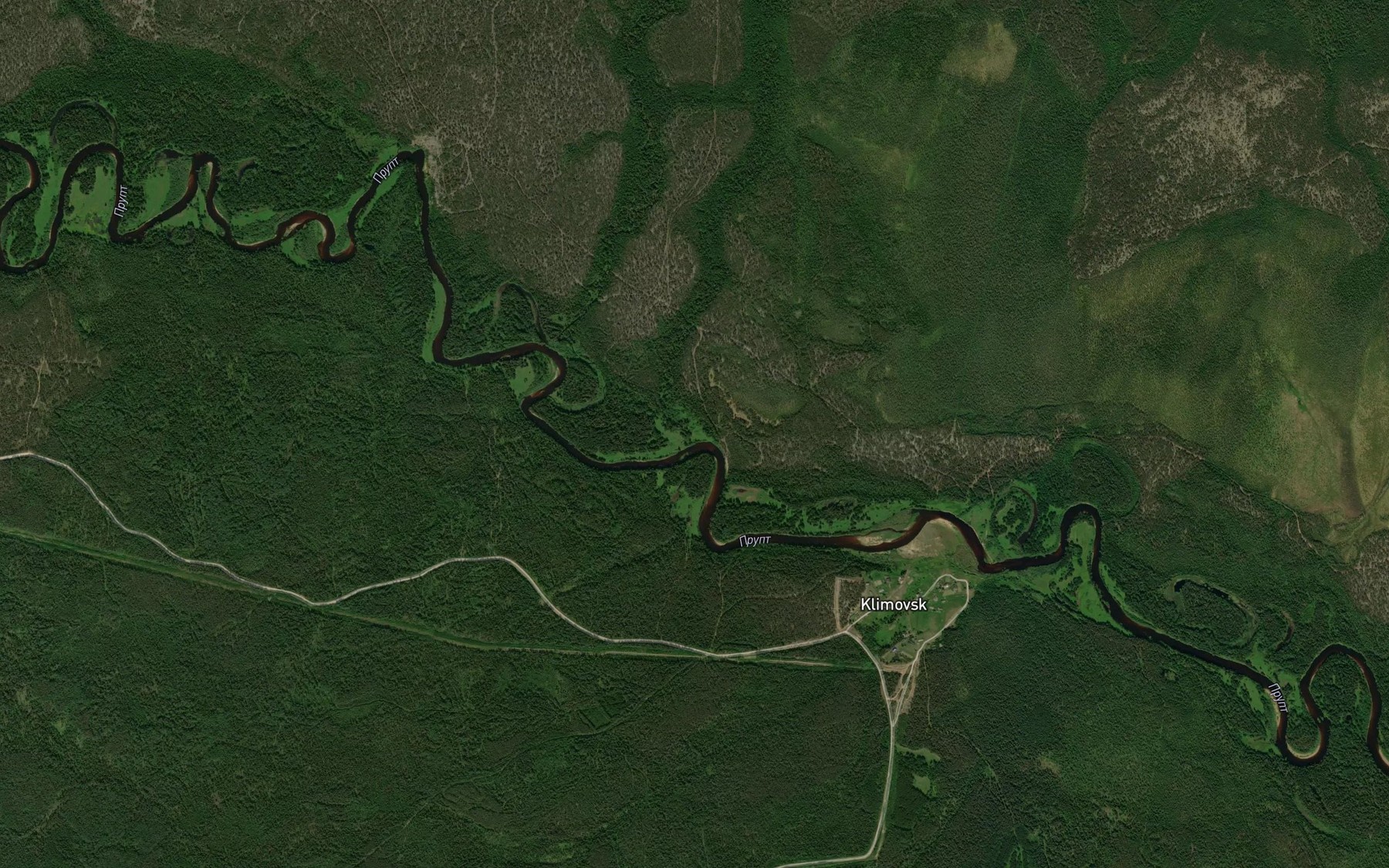 Satellite map of the Kubra