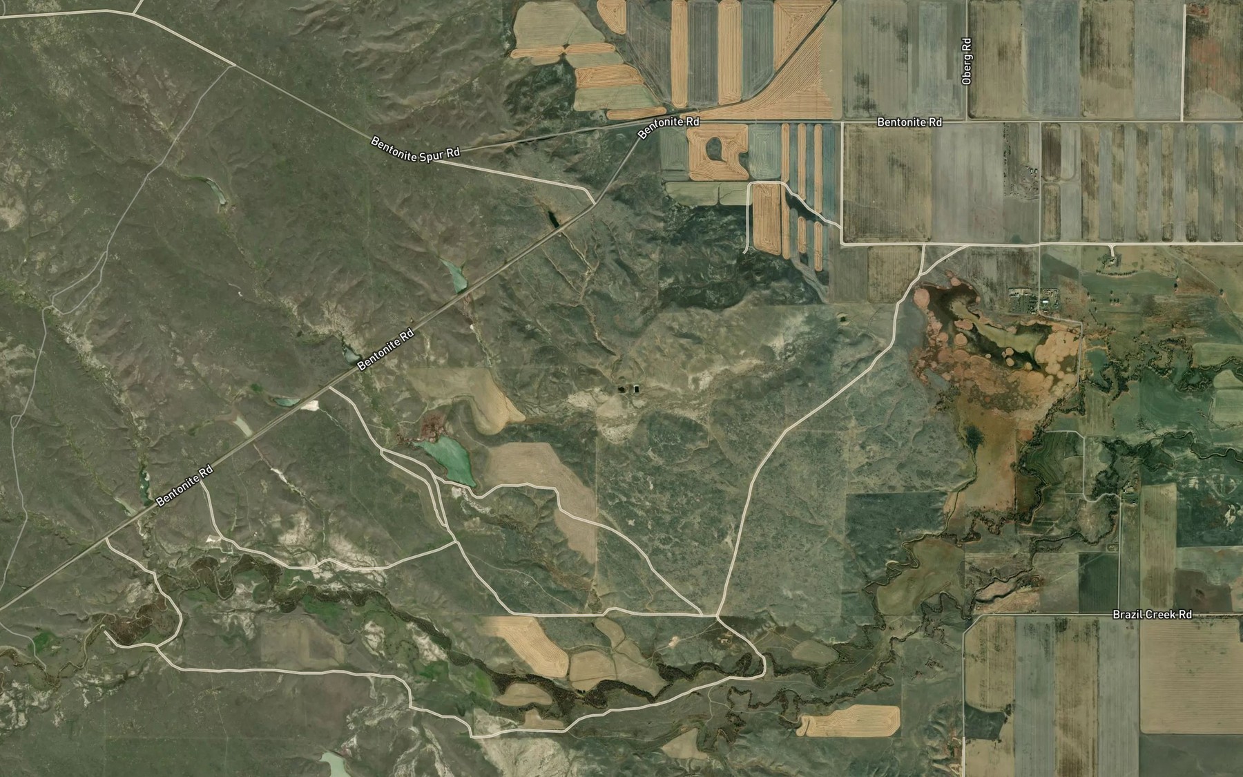 Satellite map of the Reservoir Number D-Seven