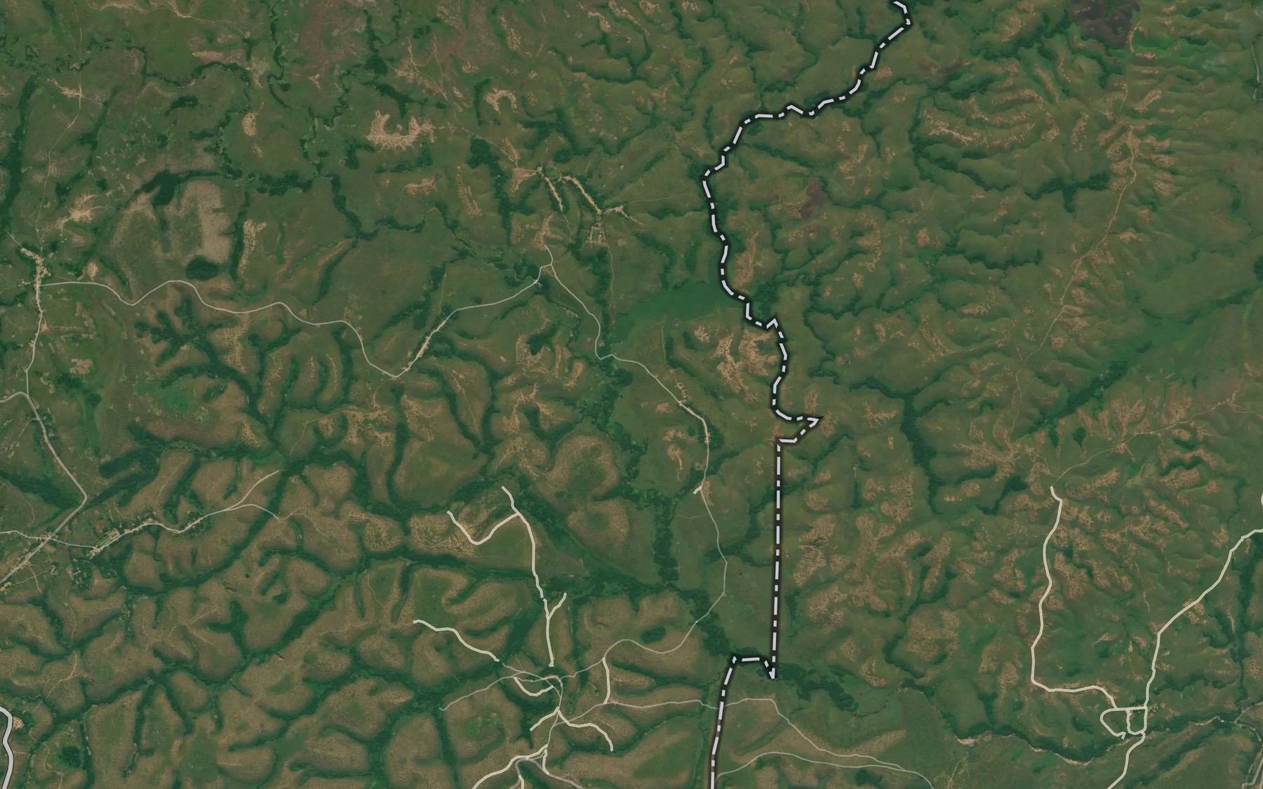 Satellite map of the Ntimbo