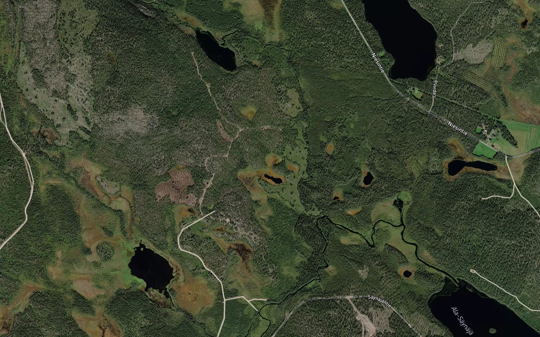 Satellite map of the Kursujoki
