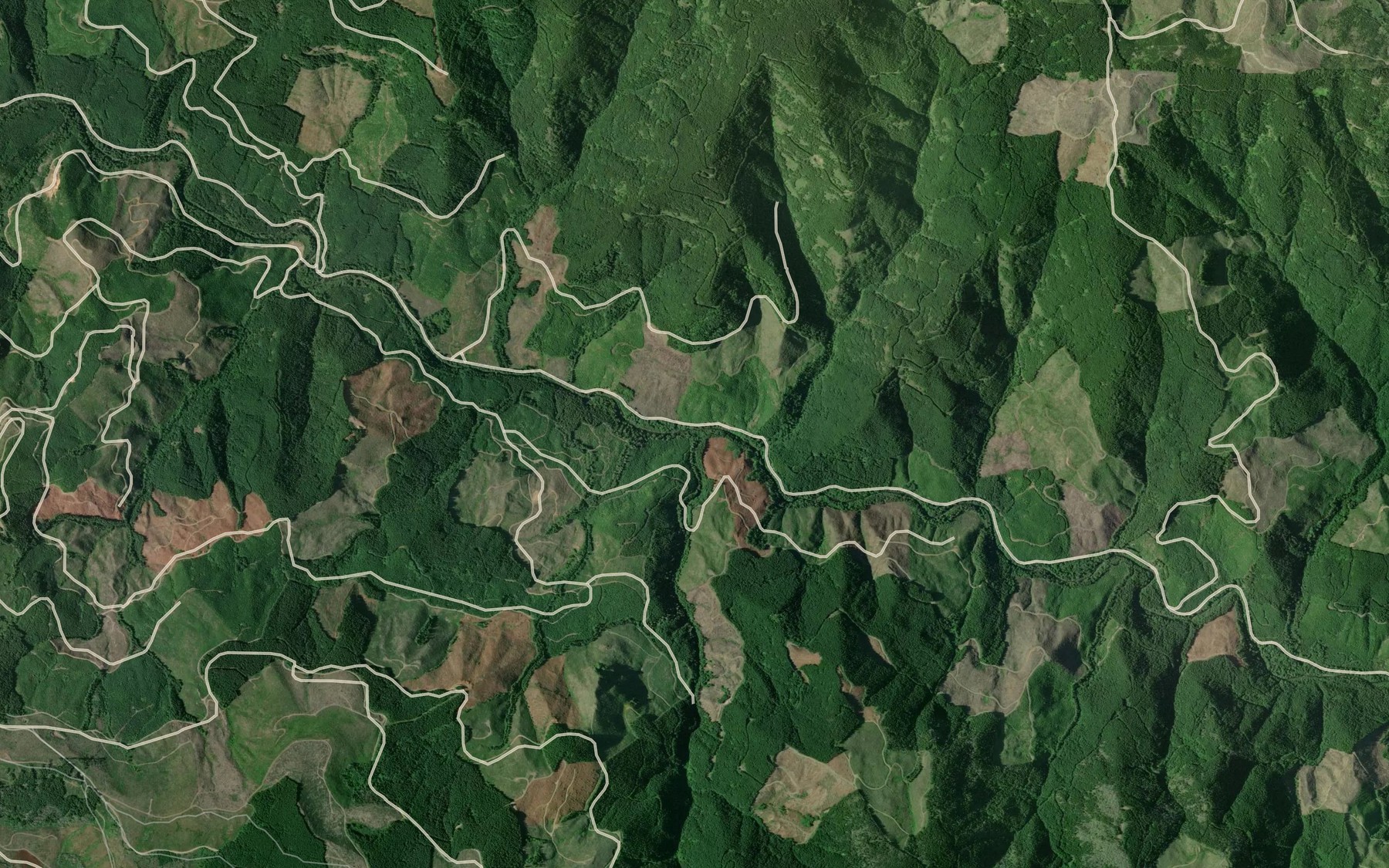 Satellite map of the McKinley Creek