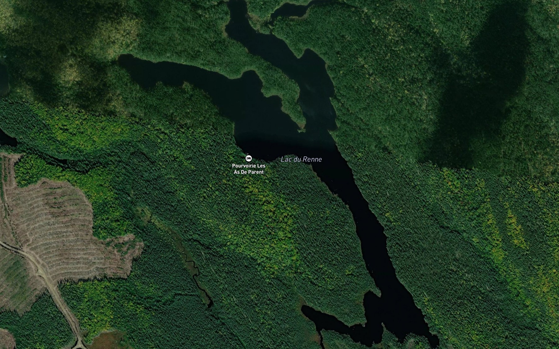 Satellite map of the Lac du Renne