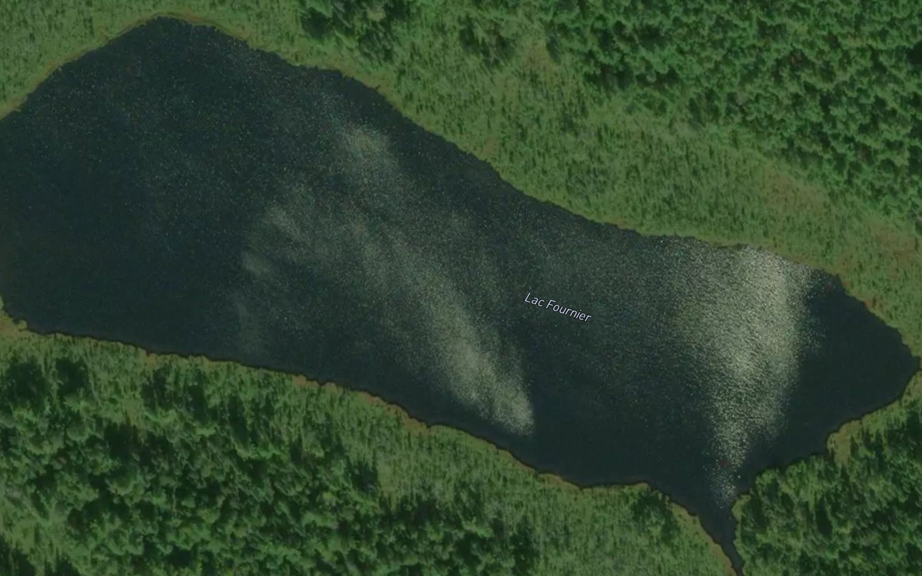 Satellite map of the Lac Fournier