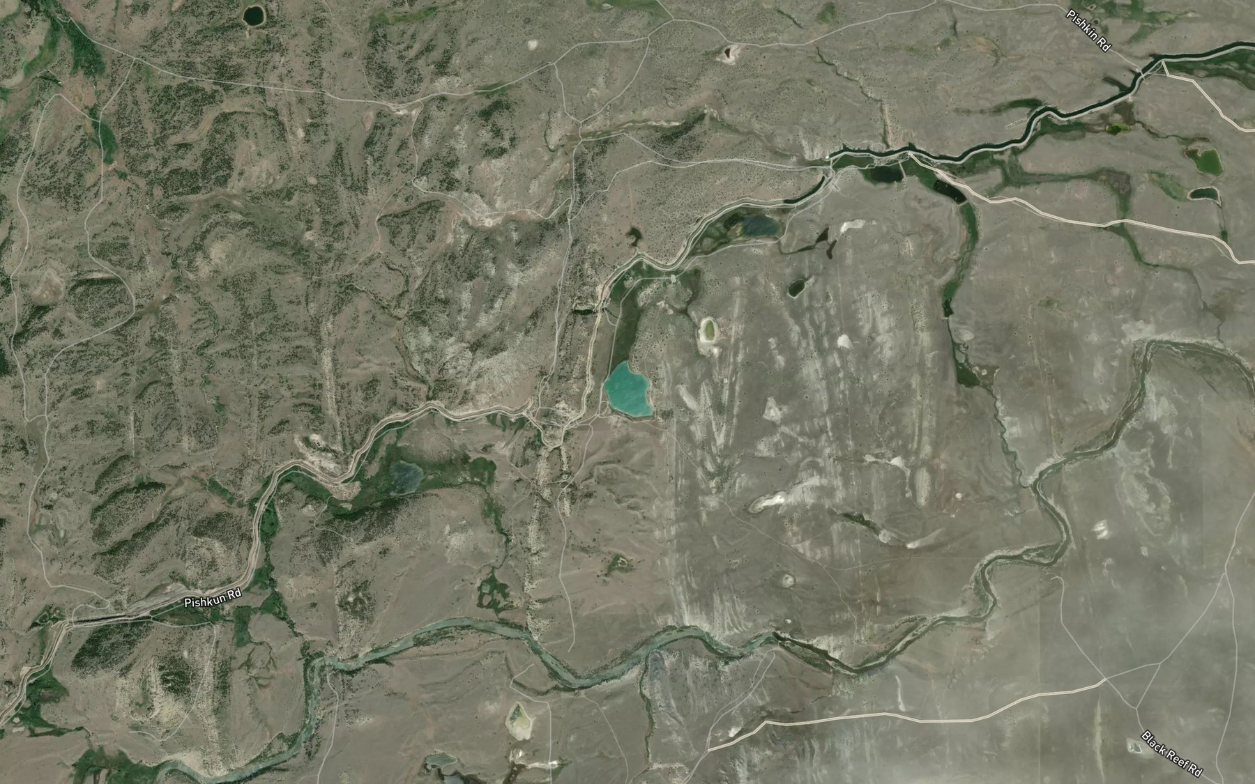 Satellite map of the Tunnel Lake