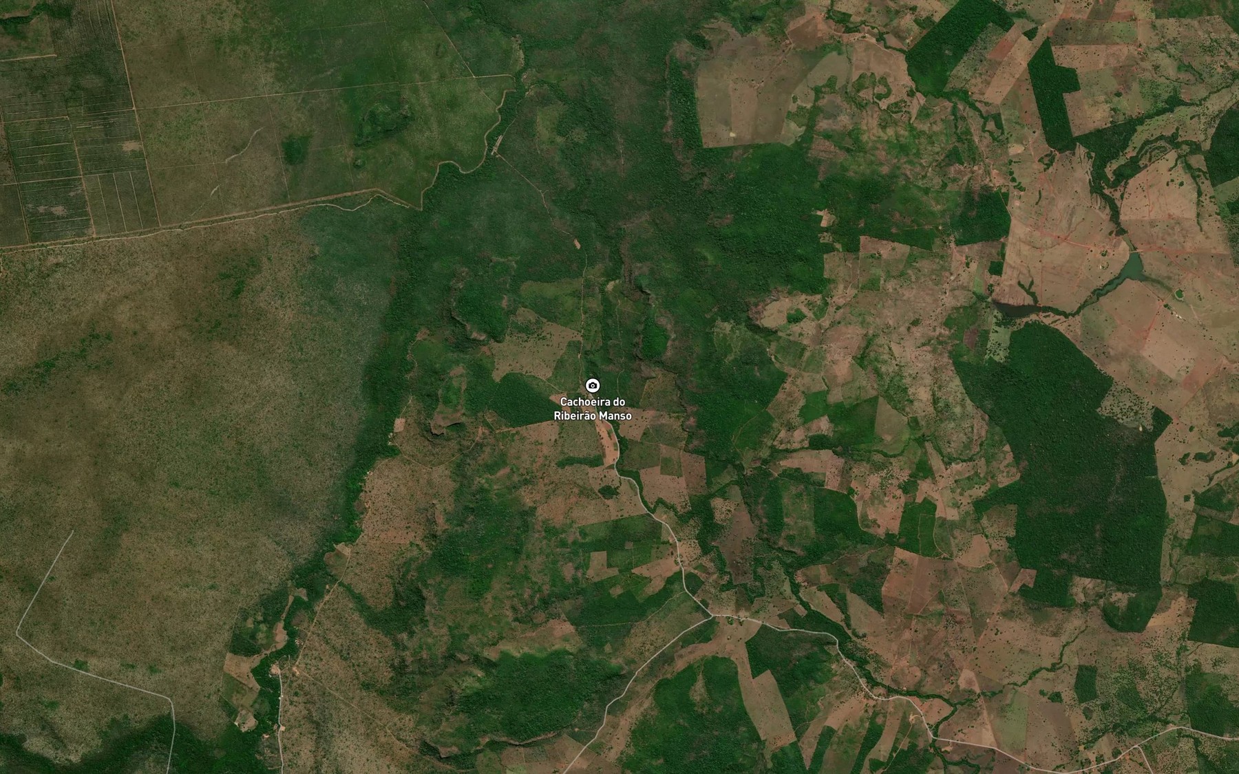Satellite map of the Cachoeira do Angico