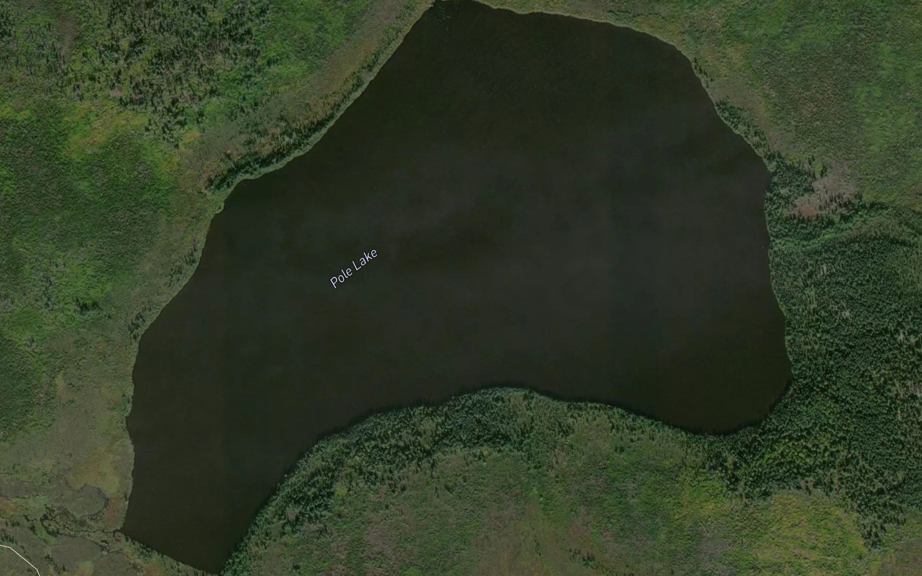 Satellite map of the Pole Lake