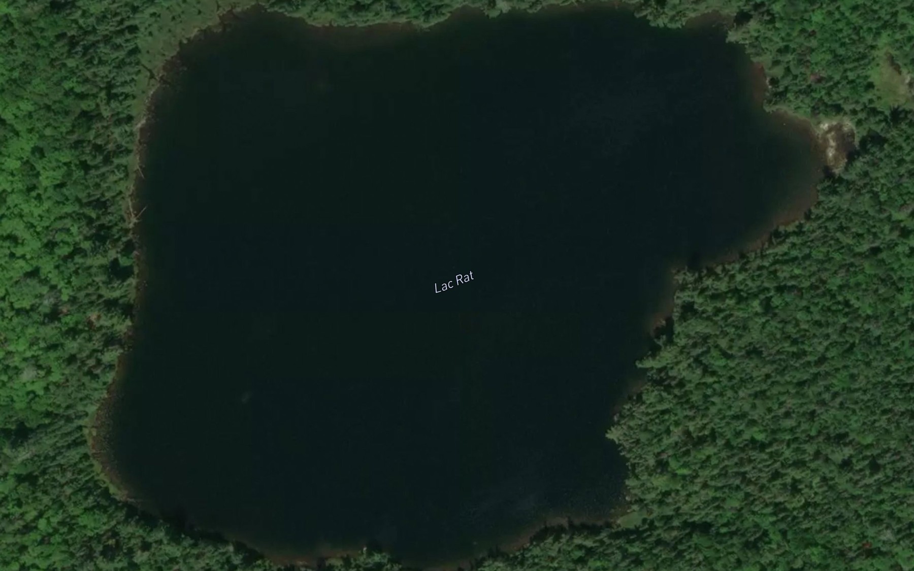 Satellite map of the Lac Rat
