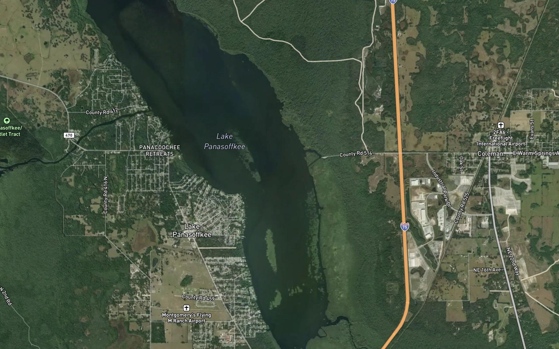 Satellite map of the Spot 3
