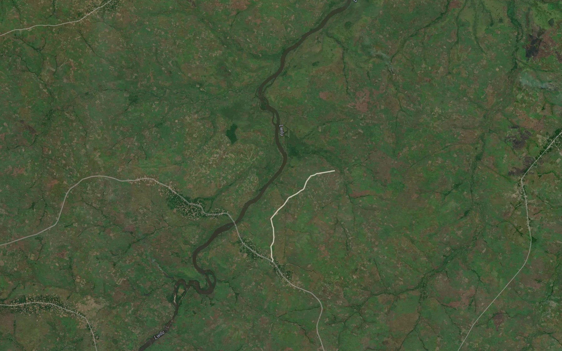 Satellite map of the Kebua