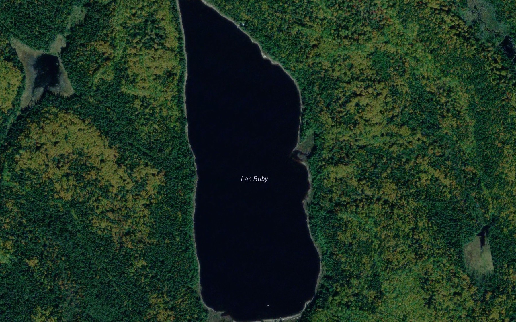 Satellite map of the Lac Ruby