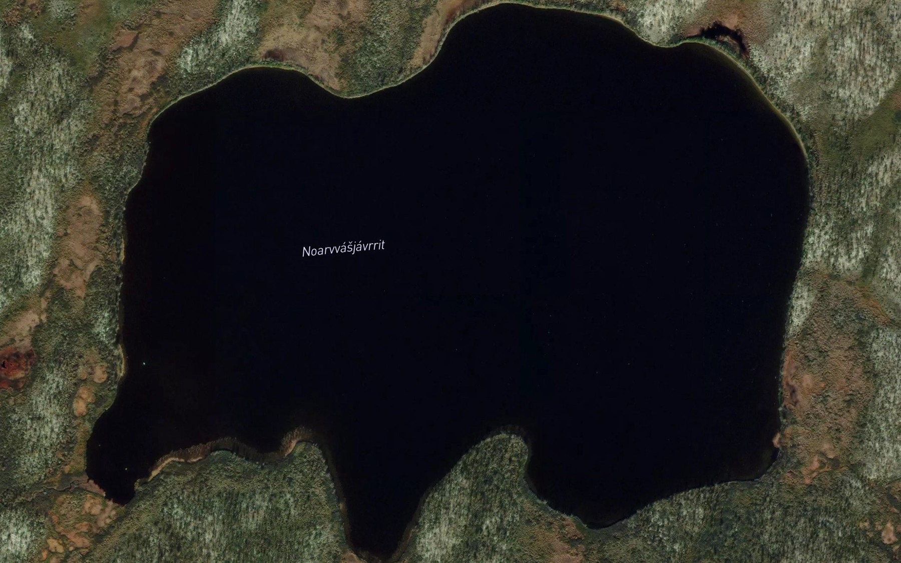 Satellite map of the Noarvvasjavrrit