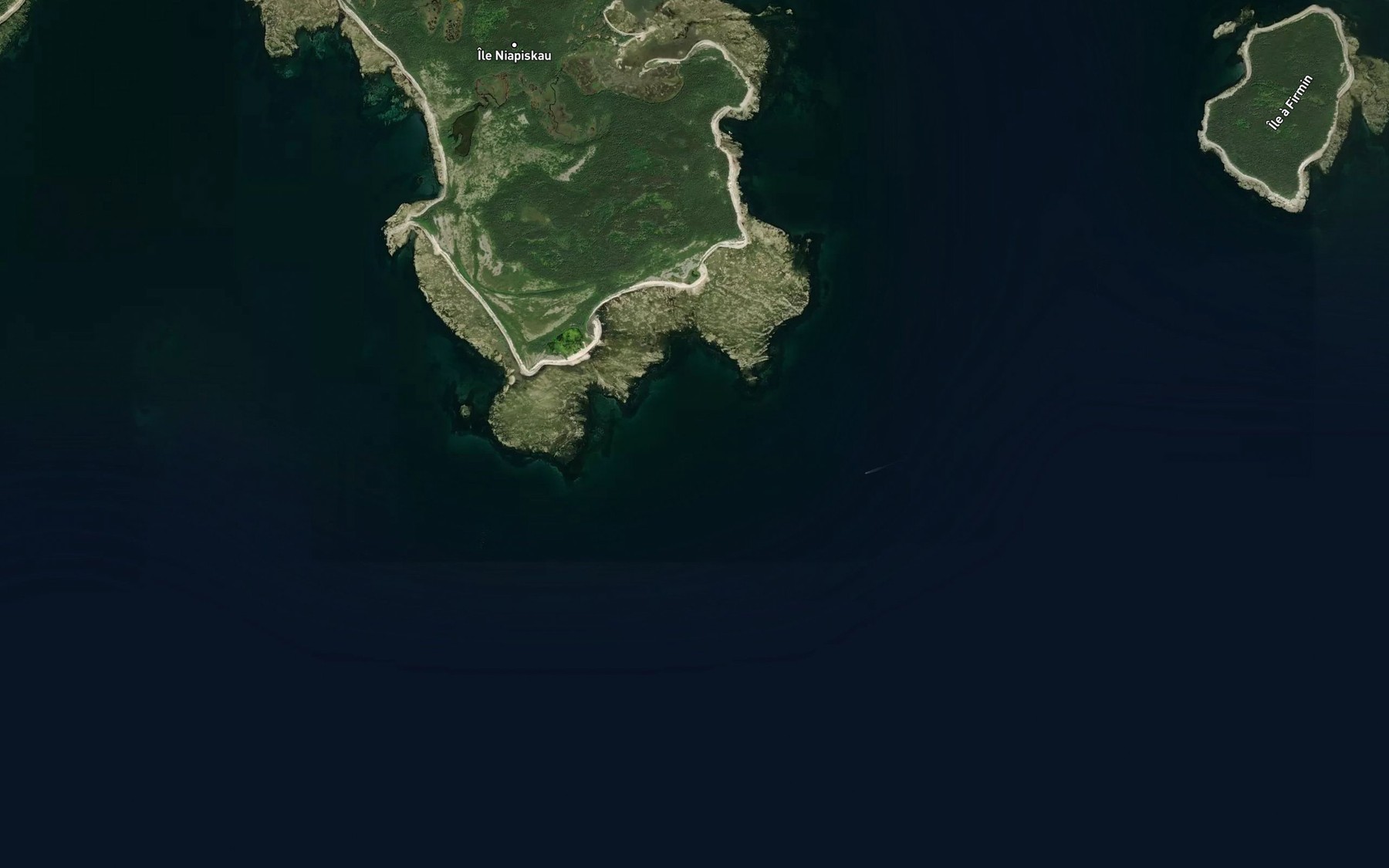 Satellite map of the Anse a Cacaouis
