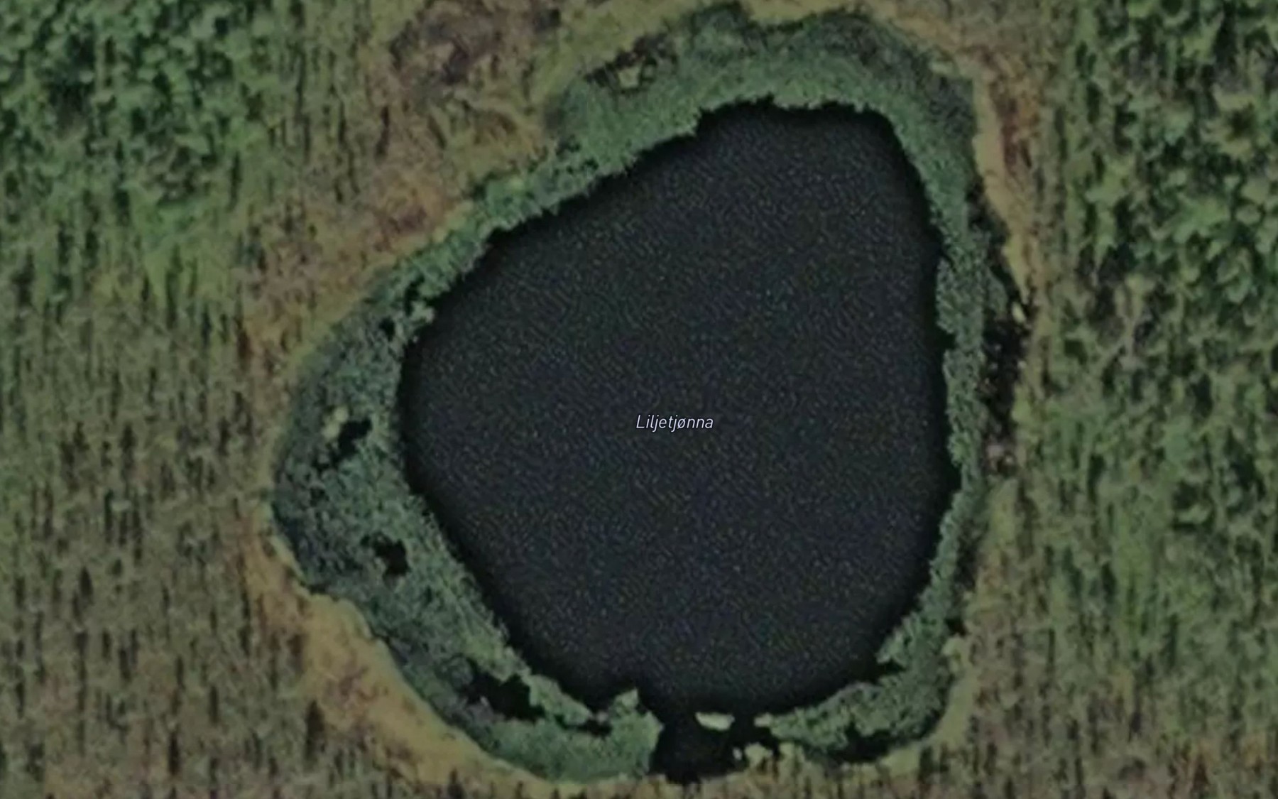 Satellite map of the Liljetjonna
