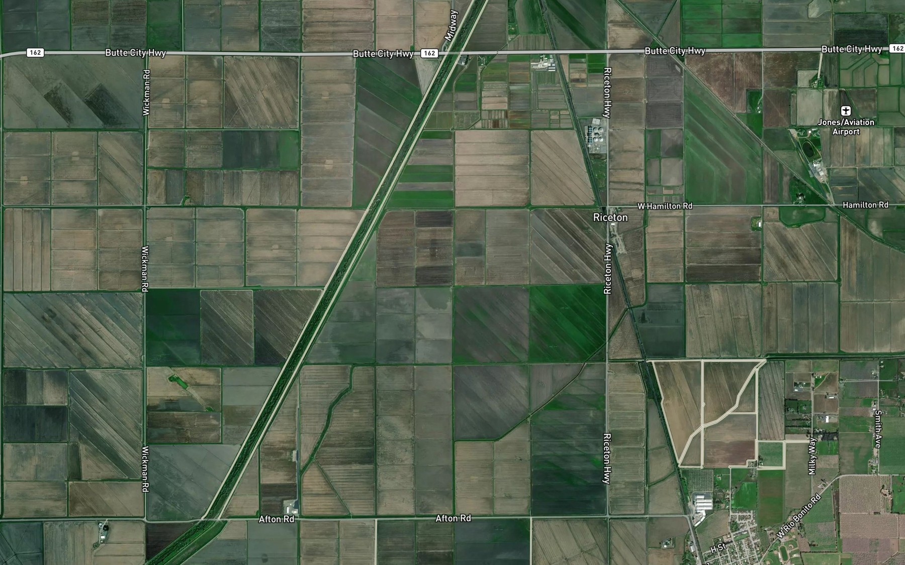 Satellite map of the Burns Lateral
