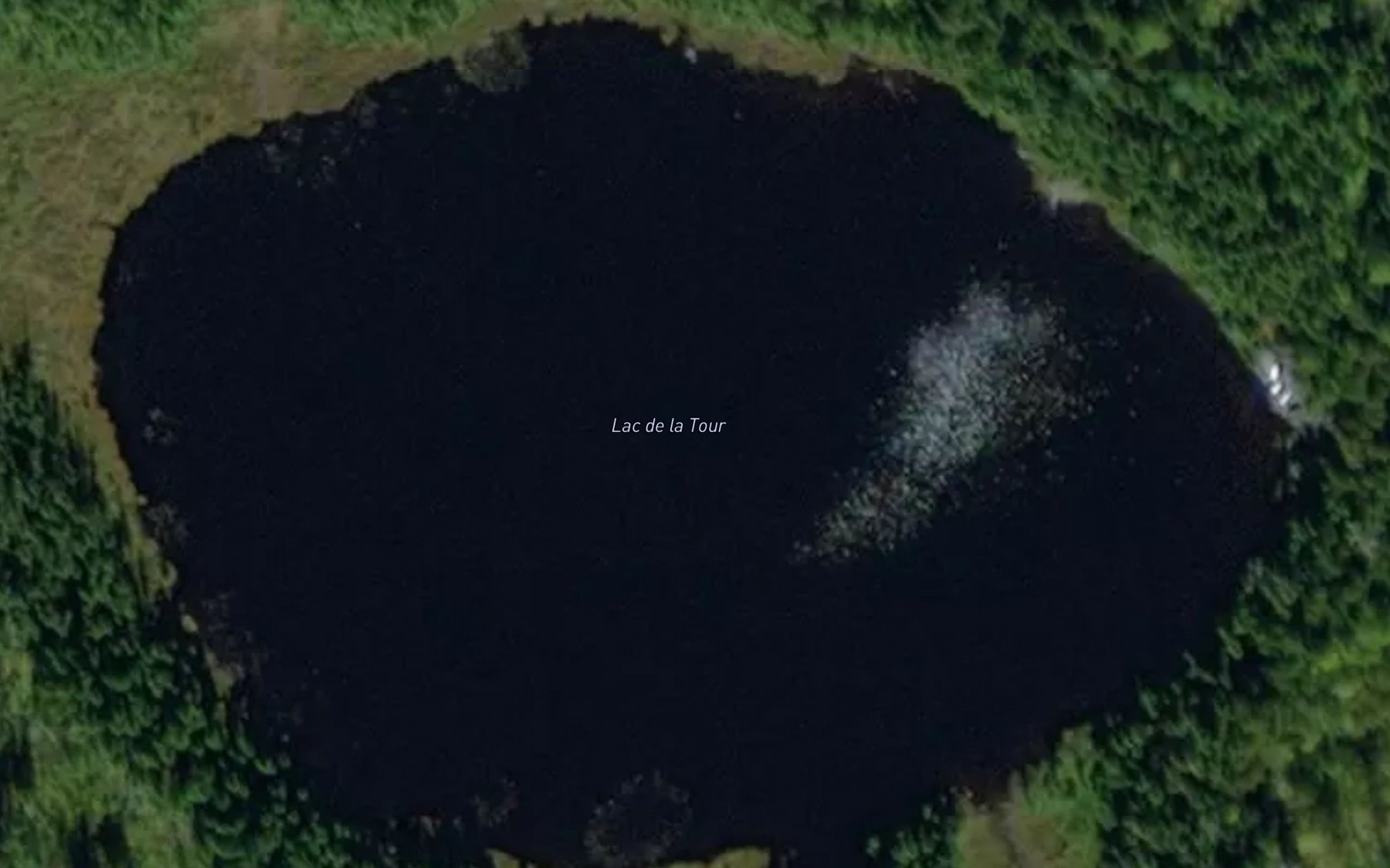 Satellite map of the Lac de la Tour
