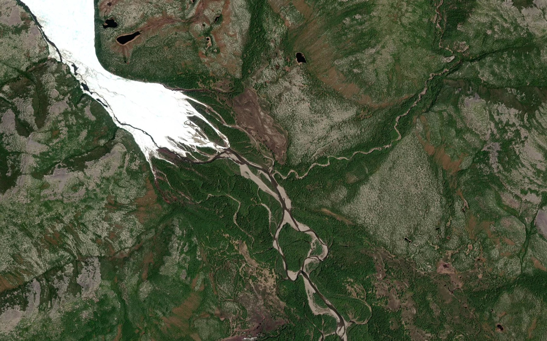 Satellite map of the Araks