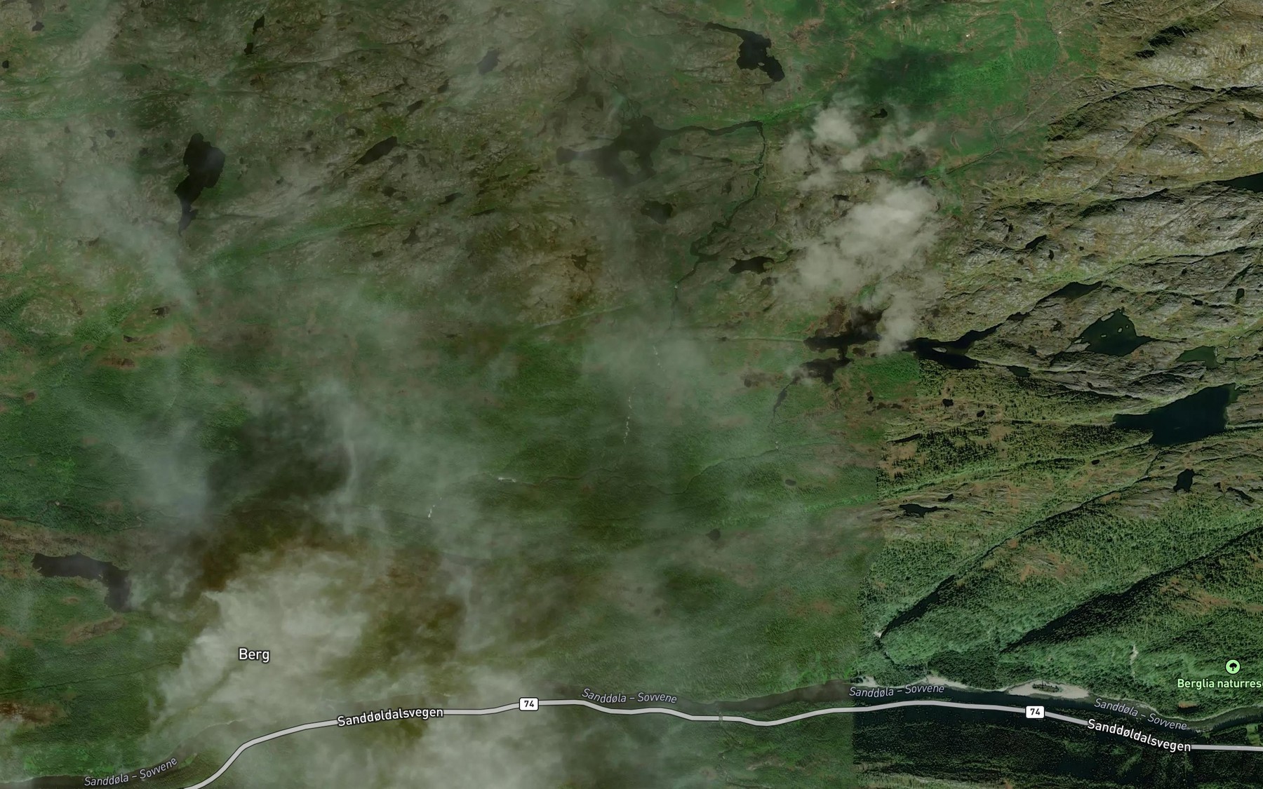 Satellite map of the Kollitjonnelva