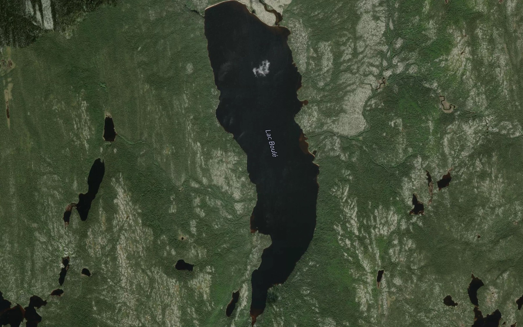 Satellite map of the Lac Boule