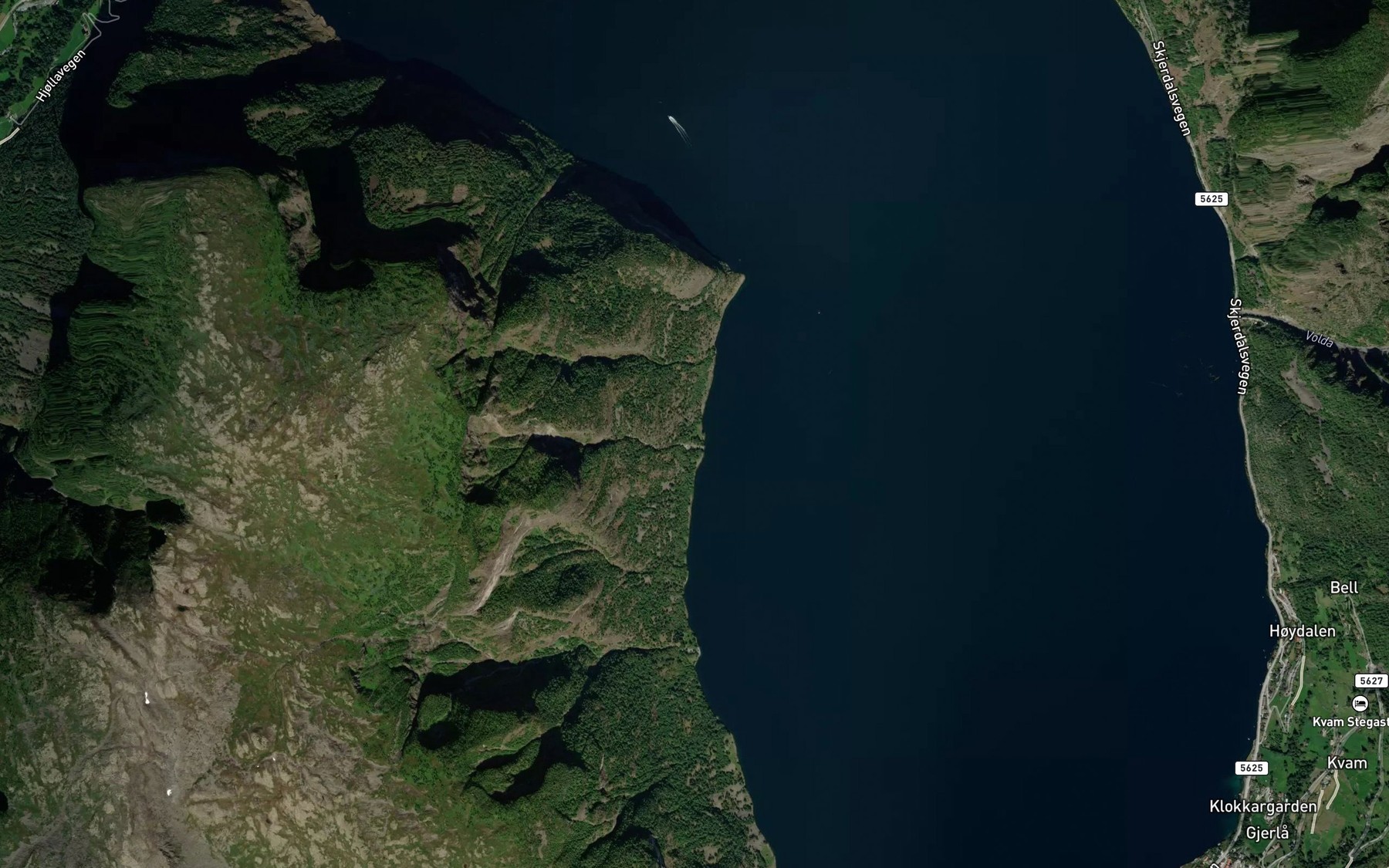 Satellite map of the Tyviki