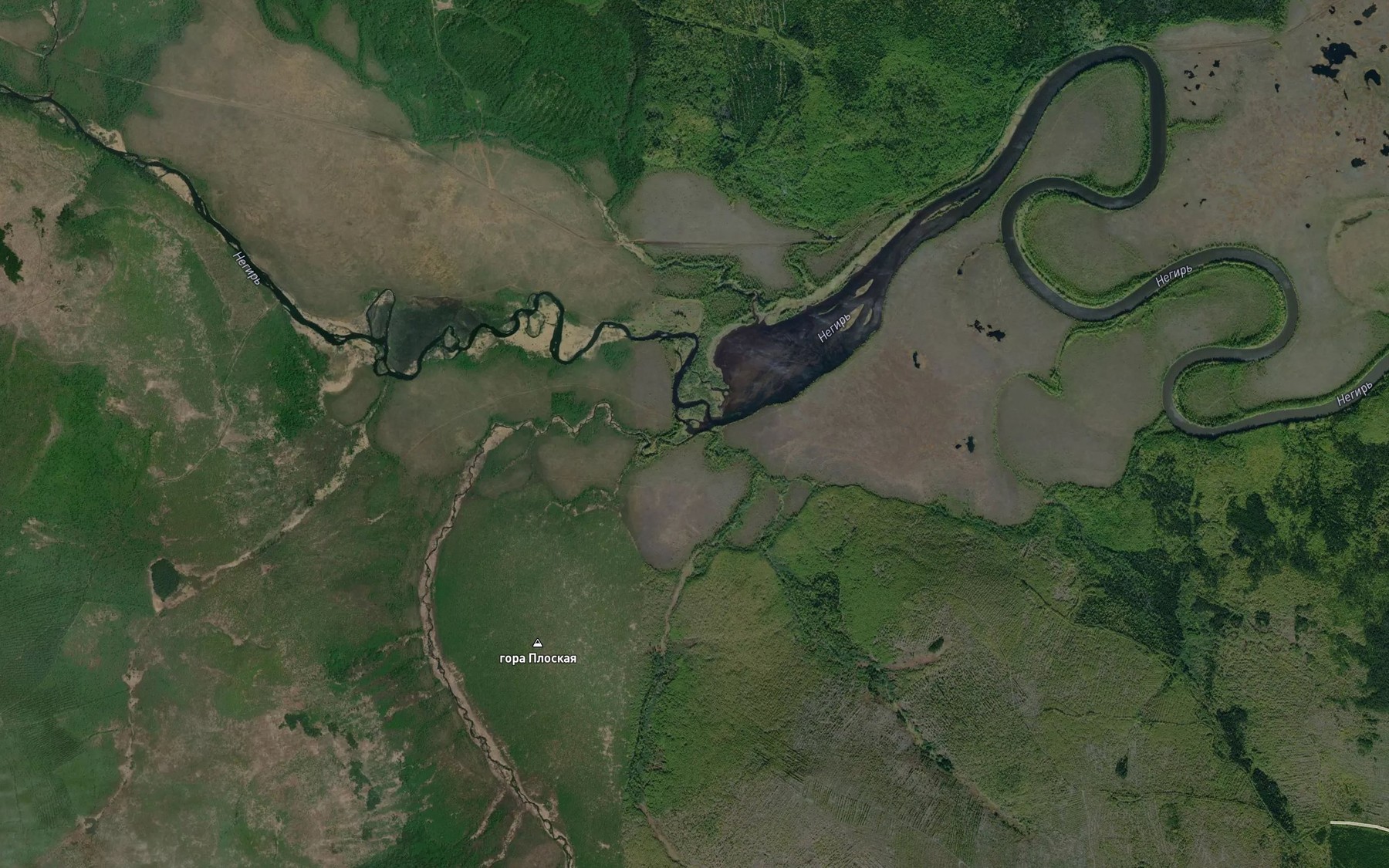 Satellite map of the Titlina