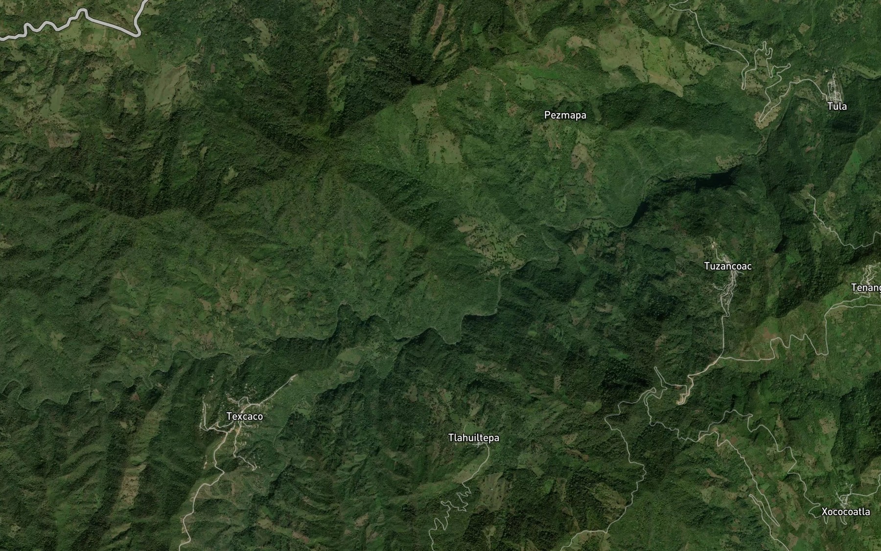 Satellite map of the Rio Chacapala
