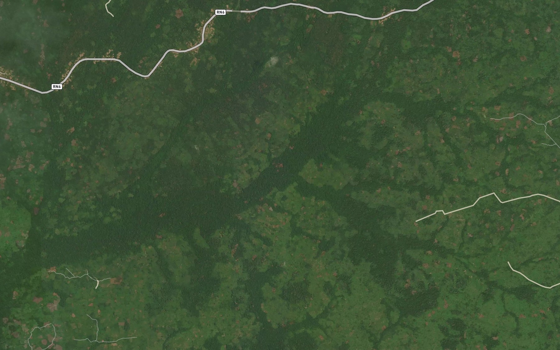 Satellite map of the Osumba