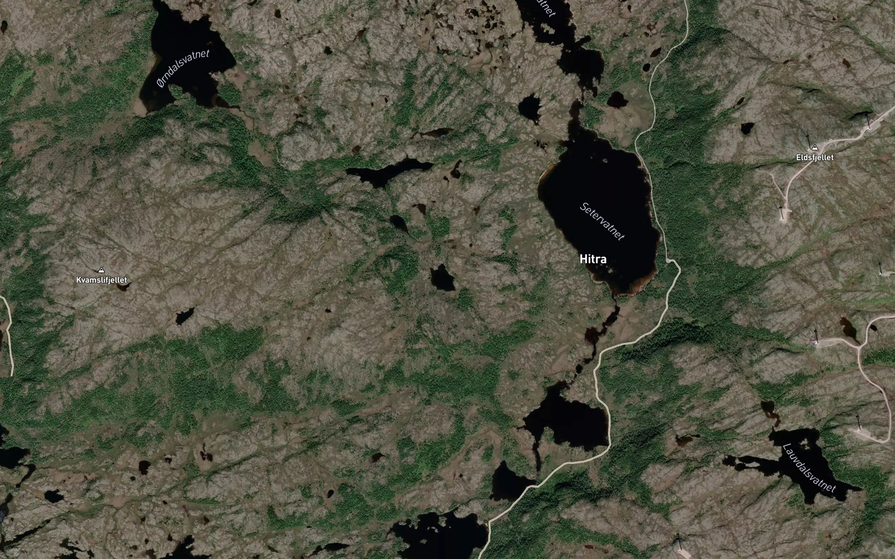 Satellite map of the Otertjorna