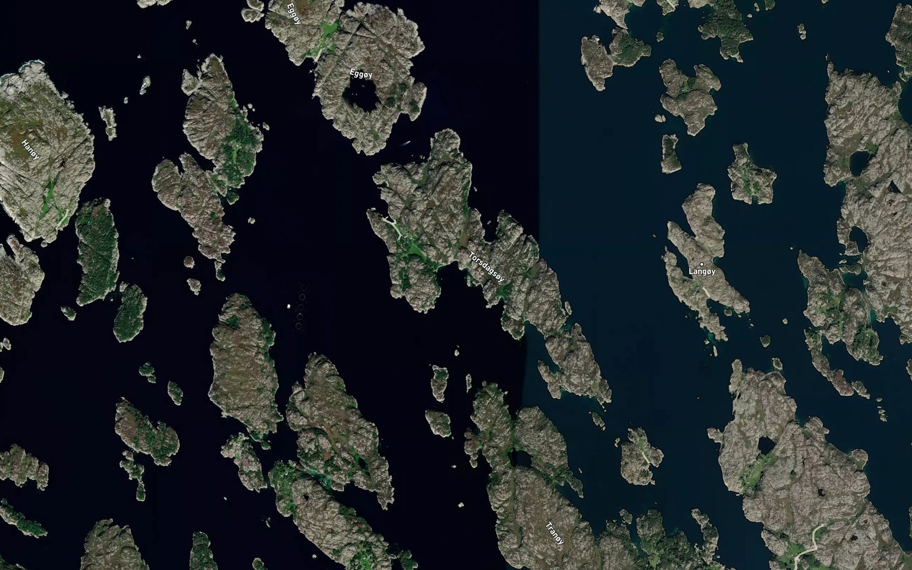 Satellite map of the Sore Vagen