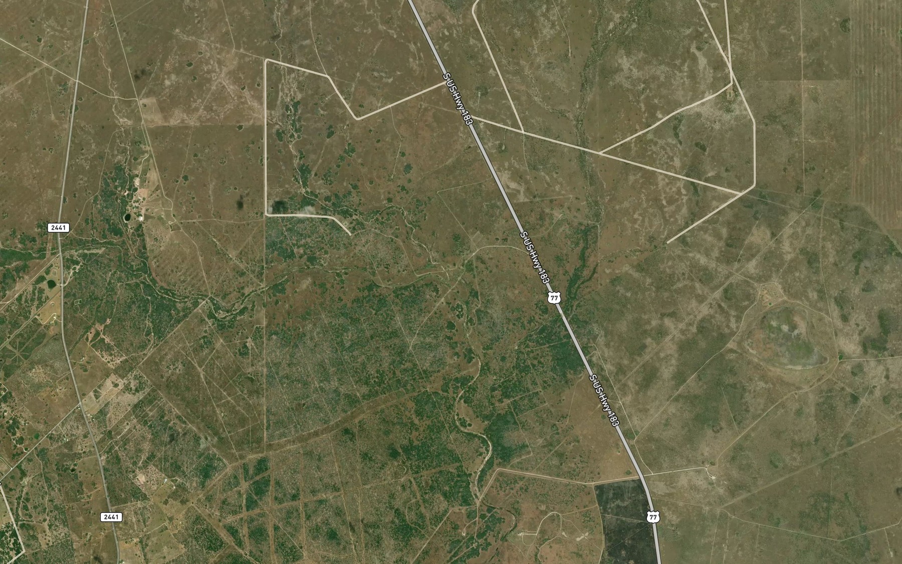 Satellite map of the Buzzard Branch