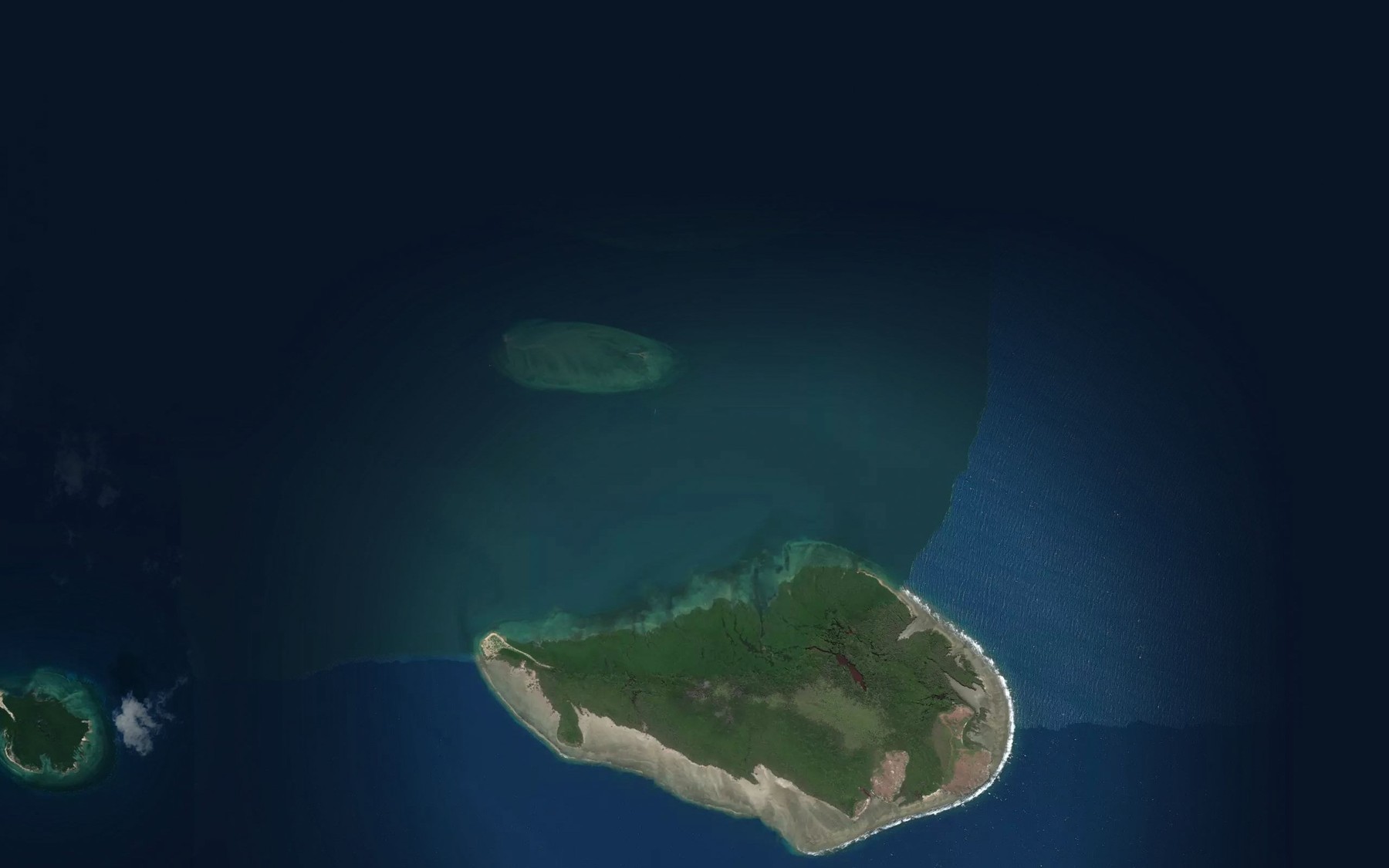 Satellite map of the North Channel