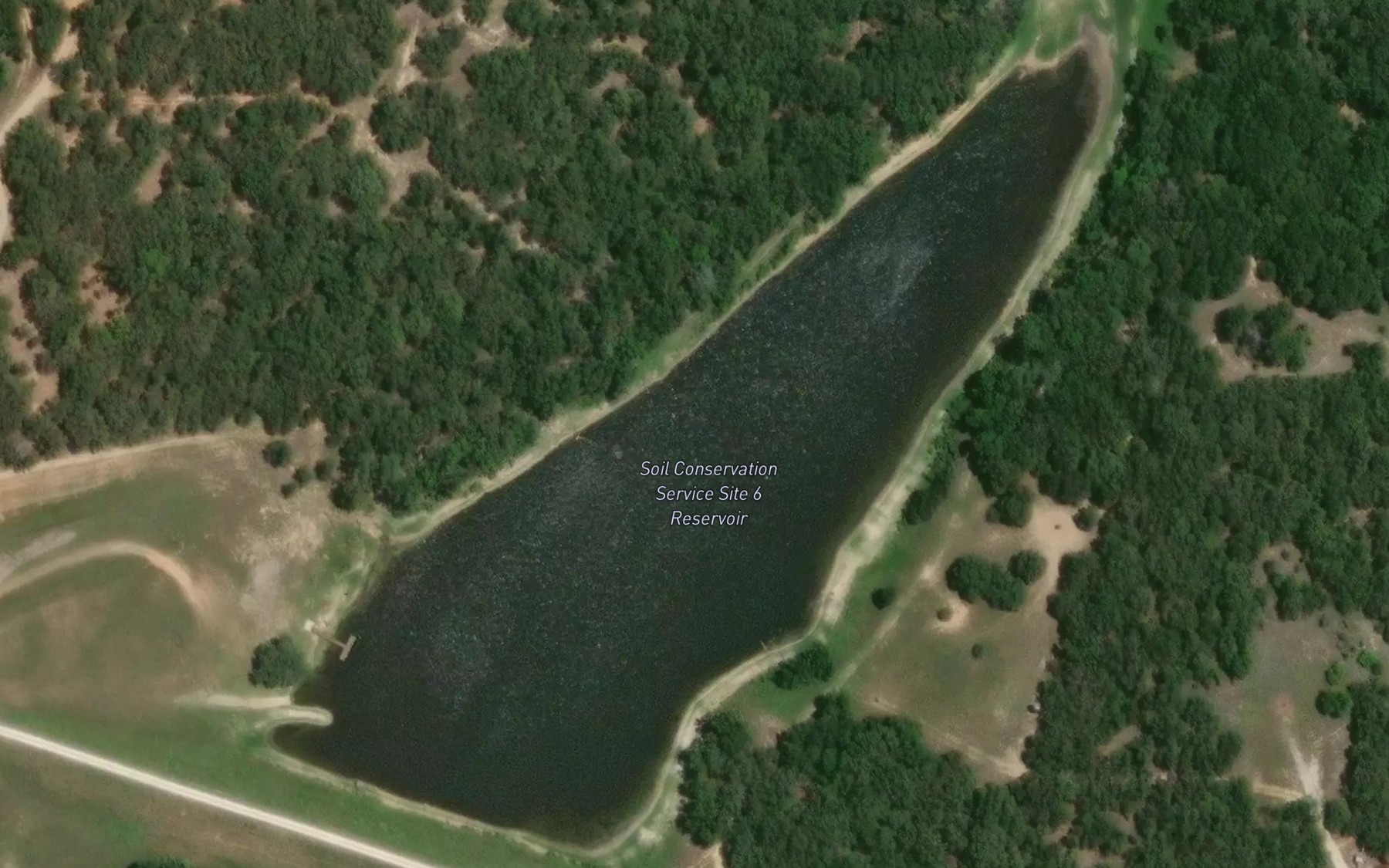 Satellite map of the Reservoir Number Six