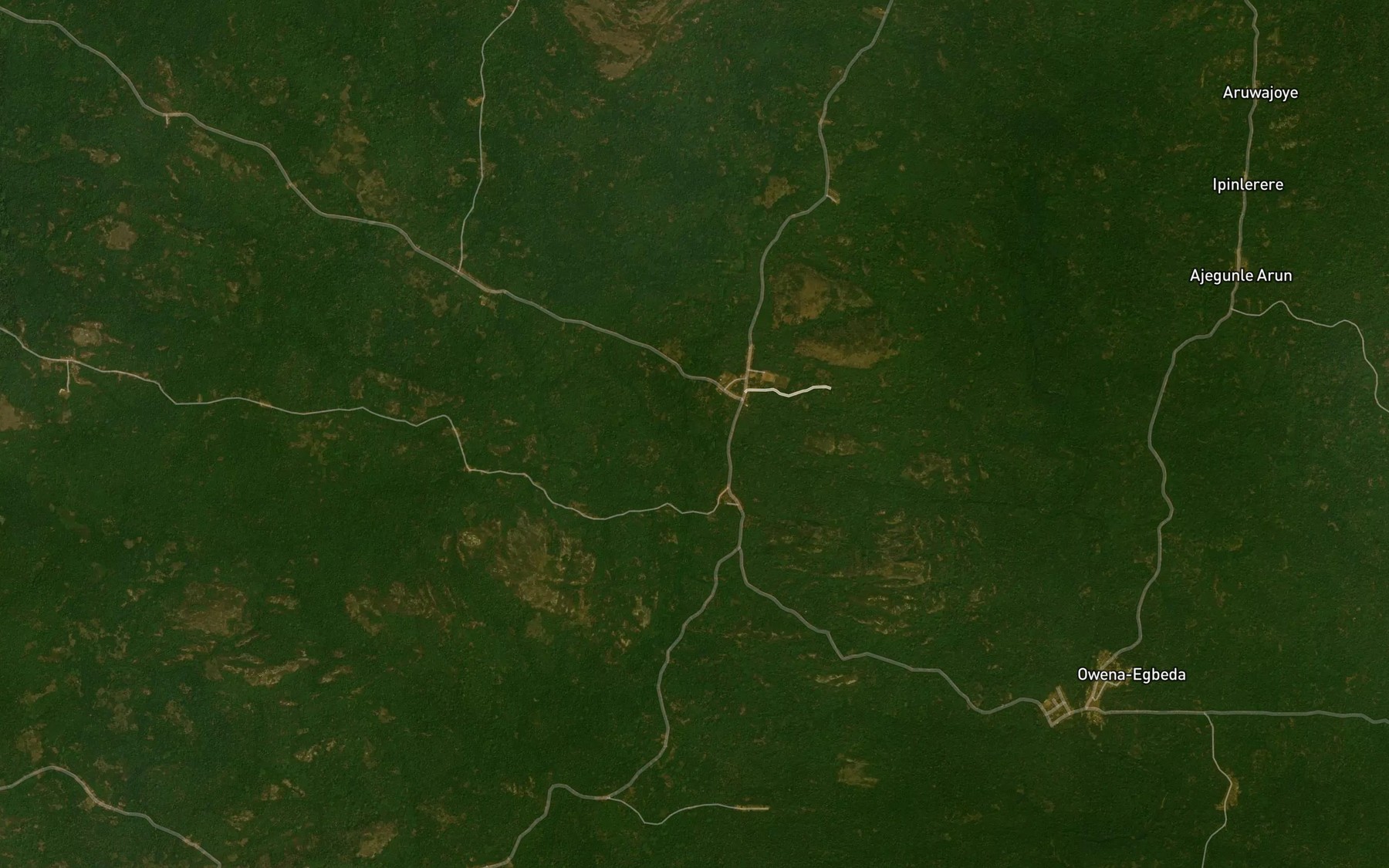 Satellite map of the River Oran