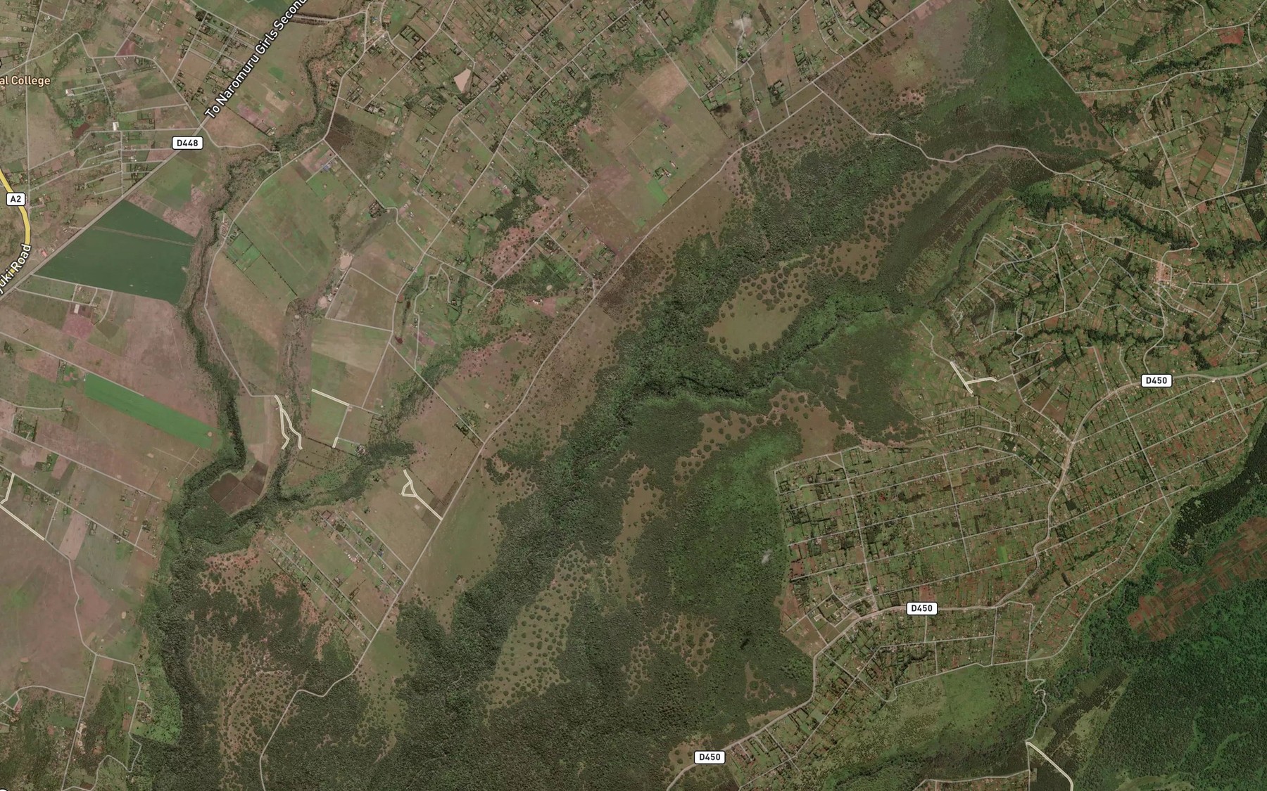 Satellite map of the Meri