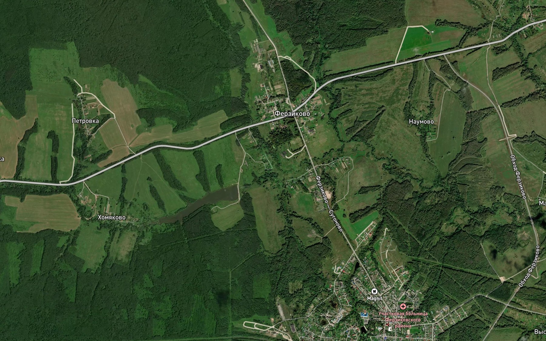 Satellite map of the Gnezdna