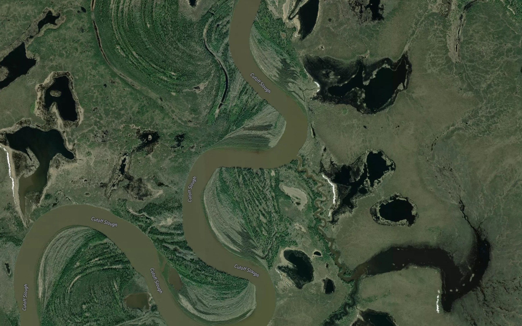 Satellite map of the Nogoyalna Slough