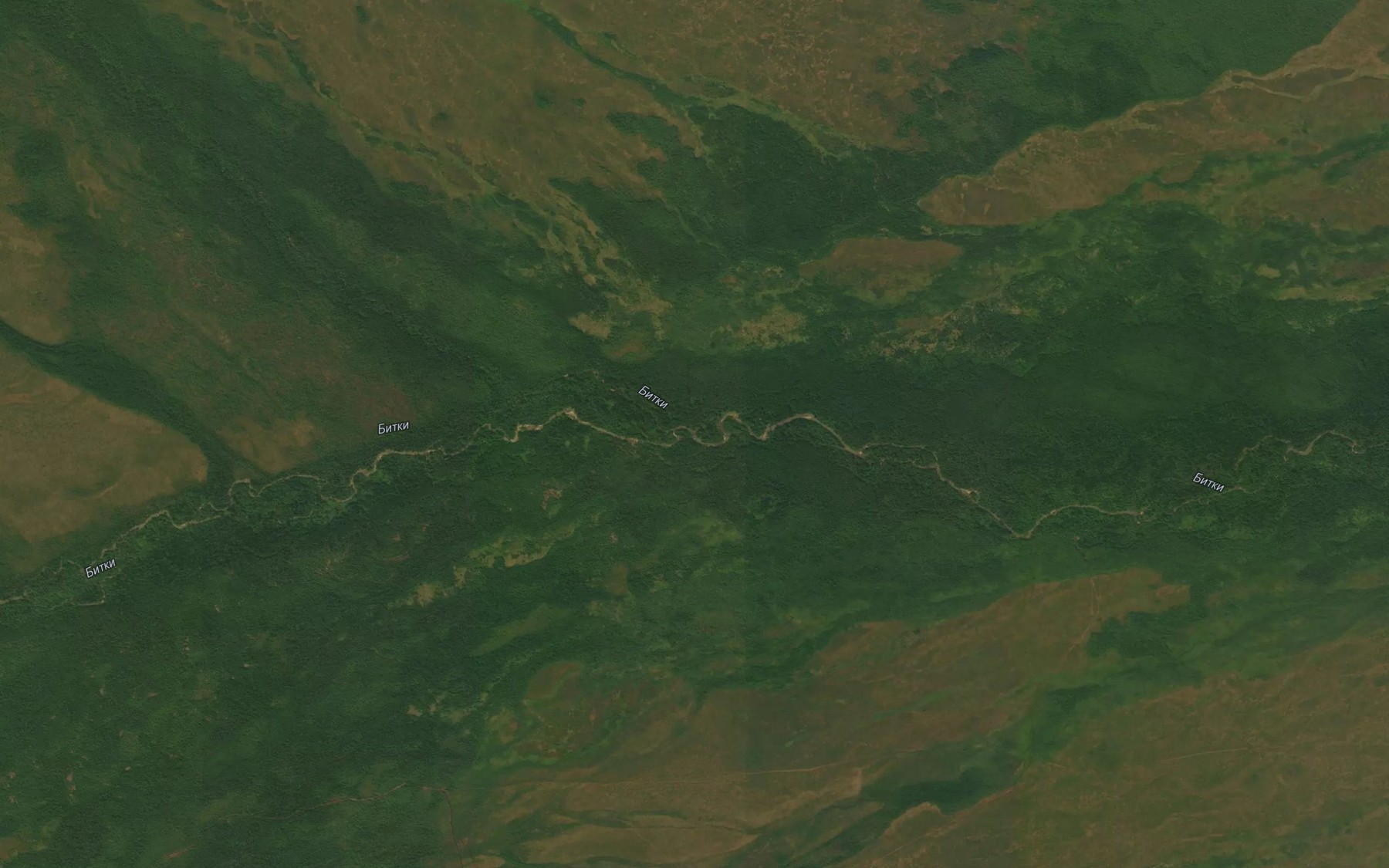 Satellite map of the Ambakta