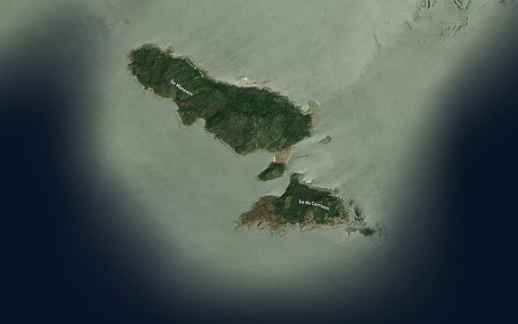 Satellite map of the Anse du Ouest