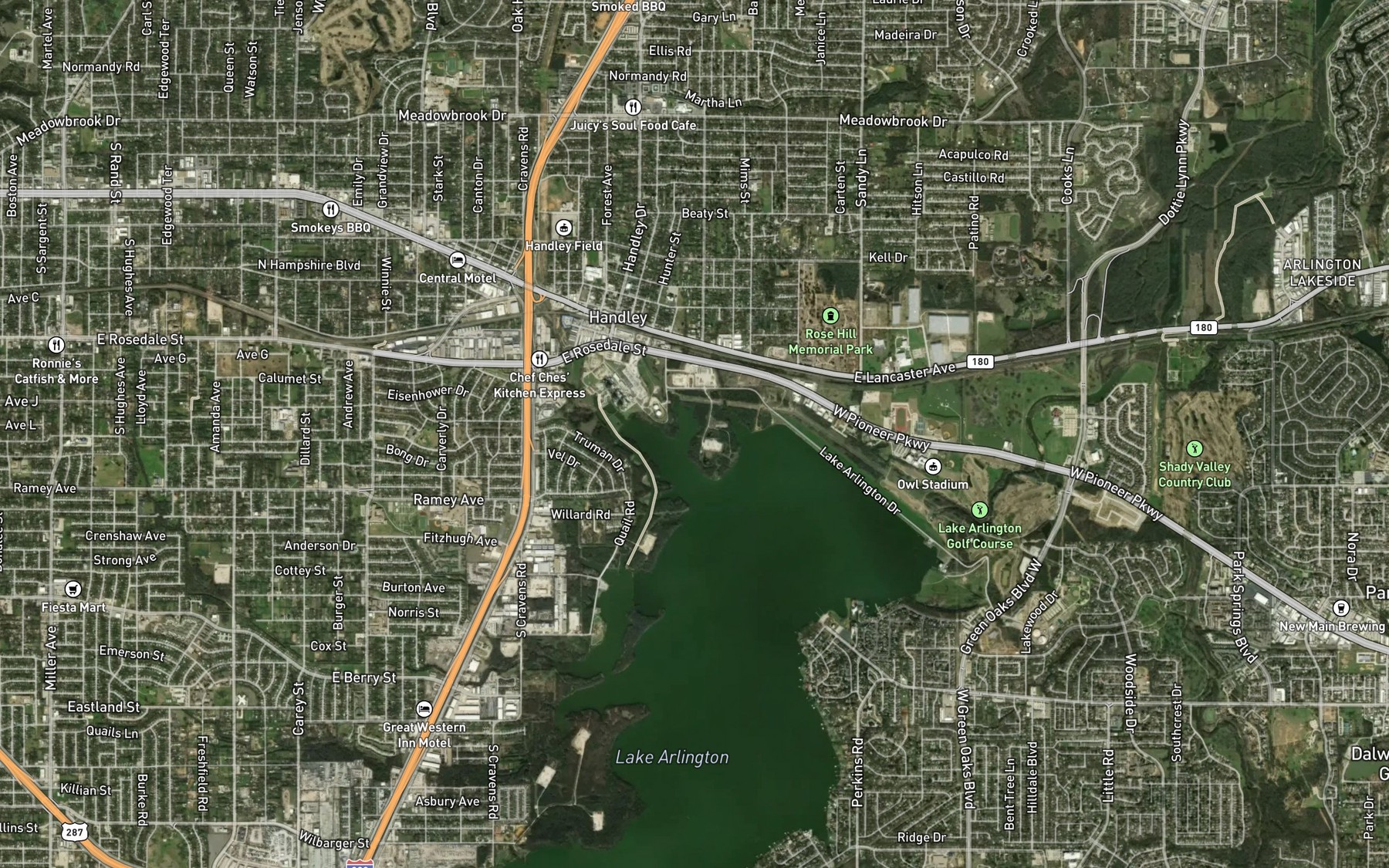 Satellite map of the Spot 9